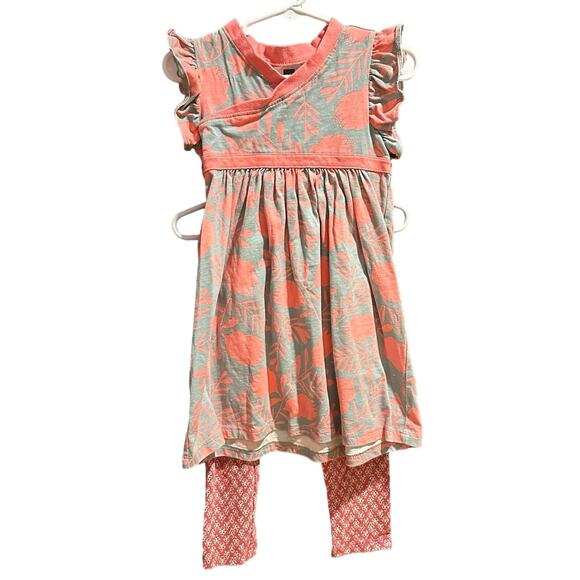 Tea Collection Other - Tea Dress & Leggings, VGUC (minor fading), Sz 3 (3A)